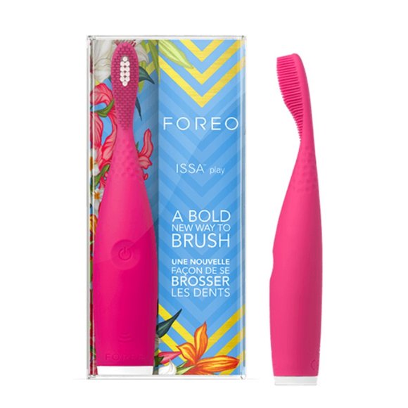 NEW Foreo Issa play pink silicone toothbrush